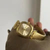 Square Face Dainty Golden Bracelet Watch